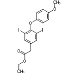 CAS 登录号：85828-82-6， 乙基[3,5-二碘-4-(4-甲氧基苯氧基)苯基]乙酸酯
