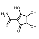 CAS#: 858422-74-9, 2,3,4-Trihydroxy-5-oxo-1-cyclopentene-1-carboxamide