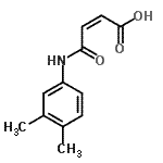 CAS 登录号：85843-38-5， (2Z)-4-[(3,4-二甲基苯基)氨基]-4-氧代-2-丁烯酸