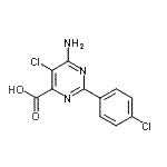 CAS#: 858955-38-1, 6-Amino-5-chloro-2-(4-chlorophenyl)-4-pyrimidinecarboxylic acid