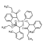 CAS#: 85905-73-3, Ethyl 4-[2-ethoxy-1-(2-methylphenyl)-2-oxoethoxy]-2,6-bis(2-methylphenyl)-7-oxo-4-phenyl-3,5,8-trioxa-4-siladecan-1-oate