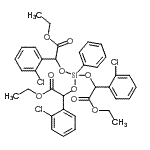 CAS#: 85905-74-4, Ethyl 2,6-bis(2-chlorophenyl)-4-[1-(2-chlorophenyl)-2-ethoxy-2-oxoethoxy]-7-oxo-4-phenyl-3,5,8-trioxa-4-siladecan-1-oate