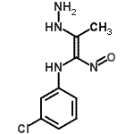 CAS#: 85914-42-7, 3-Chloro-N-[(1E)-2-hydrazino-1-nitroso-1-propen-1-yl]aniline