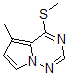 CAS 登录号：859205-88-2， 5-甲基-4-(甲硫基)-吡咯并[2,1-f][1,2,4]三嗪