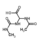 CAS#: 859284-53-0, Acetamido[(methylcarbamoyl)amino]acetic acid