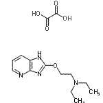 CAS 登录号：85930-08-1， N,N-二乙基-2-(1H-咪唑并[4,5-b]吡啶-2-基氧基)乙胺草酸盐(1:1)