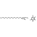 CAS 登录号:85940-51-8, N-乙基-N,N-二甲基-1-十六烷铵2,3,5,6-四氯苯酚