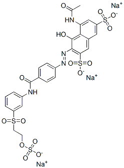 CAS#: 85940-66-5, 5-(Acetamido)-4-Hydroxy-3-[[4-[[[3-[[2-(Sulphooxy)Ethyl]Sulphonyl]Phenyl]Amino]Carbonyl]Phenyl]Azo]Naphthalene-2,7-Disulphonic Acid Sodium Salt
