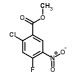 CAS#: 85953-30-6, Methyl 2-chloro-4-fluoro-5-nitrobenzoate