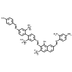 CAS 登录号：85959-37-1， 6-[(2,4-二氨基苯基)偶氮]-4-羟基-3-({4'-[(4-羟基苯基)偶氮]-2,2'-二磺基-4-联苯基}偶氮)-2-萘磺酸酯