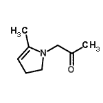 CAS#: 85985-35-9, 1-(5-Methyl-2,3-dihydro-1H-pyrrol-1-yl)acetone