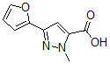 CAS 登录号：859851-00-6， 3-(2-呋喃基)-1-甲基-1H-吡唑-5-羧酸