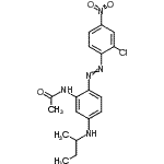 CAS#: 86190-47-8, N-{5-(sec-Butylamino)-2-[(2-chloro-4-nitrophenyl)diazenyl]phenyl}acetamide