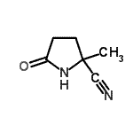 CAS#: 86240-21-3, 2-Methyl-5-oxo-2-pyrrolidinecarbonitrile