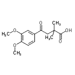 CAS#: 862578-42-5, 4-(3,4-Dimethoxyphenyl)-2,2-dimethyl-4-oxobutanoic acid