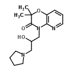 CAS#: 86267-20-1, 4-[2-Hydroxy-3-(1-pyrrolidinyl)propyl]-2,2-dimethyl-2H-pyrido[3,2-b][1,4]oxazin-3(4H)-one