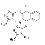 CAS#: 86298-26-2, (4E)-2-[(3,4-Dimethyl-1,2-oxazol-5-yl)amino]-4-[(3,4-dimethyl-1,2-oxazol-5-yl)imino]-1(4H)-naphthalenone
