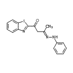 CAS 登录号:86319-91-7, (3E)-1-(1,3-苯并噻唑-2-基)-3-(苯基亚肼基)-1-丁酮