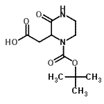 CAS#: 863307-54-4, (1-{[(2-Methyl-2-propanyl)oxy]carbonyl}-3-oxo-2-piperazinyl)acetic acid