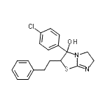CAS#: 86346-78-3, 3-(4-Chlorophenyl)-2-(2-phenylethyl)-2,3,5,6-tetrahydroimidazo[2,1-b][1,3]thiazol-3-ol