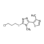 CAS#: 863679-31-6, 3-[(3-Chloropropyl)sulfanyl]-4-methyl-5-(4-methyl-1,3-oxazol-5-yl)-4H-1,2,4-triazole
