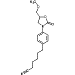 CAS#: 86405-72-3, 6-{4-[5-(Methoxymethyl)-2-oxo-1,3-oxazolidin-3-yl]phenyl}hexanenitrile