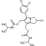 CAS#: 86422-04-0, [5-(3,4-Dichlorophenyl)-2-hydroxy-2,3-dihydro-1H-pyrrolizine-6,7-diyl]bis(methylene) bis(isopropylcarbamate)