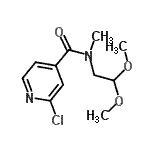 CAS#: 864685-16-5, 2-Chloro-N-(2,2-dimethoxyethyl)-N-methylisonicotinamide