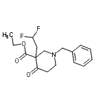 CAS#: 864685-19-8, Ethyl 1-benzyl-3-(2,2-difluoroethyl)-4-oxo-3-piperidinecarboxylate