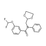 CAS#: 864685-32-5, 3-(Difluoromethoxy)-N-(1,3-dioxolan-2-ylmethyl)-N-phenylbenzamide