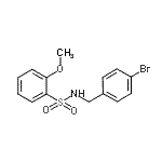 CAS 登录号：864685-53-0， N-(4-溴苄基)-2-甲氧基苯磺酰胺