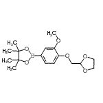 CAS#: 864754-09-6, 2-[4-(1,3-Dioxolan-2-ylmethoxy)-3-methoxyphenyl]-4,4,5,5-tetramethyl-1,3,2-dioxaborolane