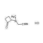 CAS#: 864759-48-8, [Methyl(2-oxocyclobutyl)amino]acetonitrile hydrochloride (1:1)