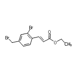 CAS#: 864759-54-6, Ethyl (2E)-3-[2-bromo-4-(bromomethyl)phenyl]acrylate