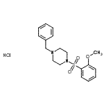 CAS#: 864759-66-0, 1-Benzyl-4-[(2-methoxyphenyl)sulfonyl]piperazine hydrochloride (1:1)