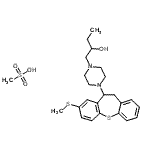 CAS#: 86499-12-9, 1-{4-[8-(Methylsulfanyl)-10,11-dihydrodibenzo[b,f]thiepin-10-yl]-1-piperazinyl}-2-butanol methanesulfonate (1:1)
