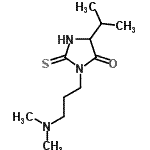 CAS 登录号：86503-12-0， 3-[3-(二甲基氨基)丙基]-5-异丙基-2-硫代-4-咪唑烷酮