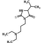 CAS 登录号：86503-22-2， 3-[3-(二乙基氨基)丙基]-5-异丙基-2-硫代-4-咪唑烷酮