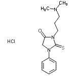 CAS#: 86503-27-7, 3-[3-(Dimethylamino)propyl]-1-phenyl-2-thioxo-4-imidazolidinone hydrochloride (1:1)