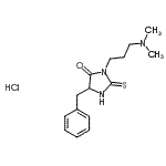 CAS#: 86503-29-9, 5-Benzyl-3-[3-(dimethylamino)propyl]-2-thioxo-4-imidazolidinone hydrochloride (1:1)