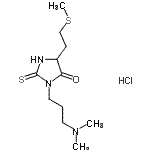CAS#: 86503-31-3, 3-[3-(Dimethylamino)propyl]-5-[2-(methylsulfanyl)ethyl]-2-thioxo-4-imidazolidinone hydrochloride (1:1)