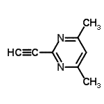 CAS 登录号：86520-99-2， 2-乙炔基-4,6-二甲基嘧啶