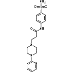 CAS 登录号：86523-78-6， 3-[4-(2-吡啶基)-1-哌嗪基]-N-(4-氨基磺酰基苯基)丙酰胺