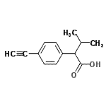 CAS#: 86579-74-0, 2-(4-Ethynylphenyl)-3-methylbutanoic acid