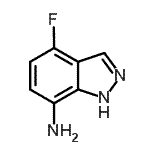 CAS#: 866144-03-8, 4-Fluoro-1H-indazol-7-amine