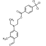 CAS#: 86626-74-6, 2-[Ethyl(4-formyl-3-methylphenyl)amino]ethyl 4-(trichloromethyl)benzoate
