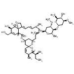 CAS 登录号：86629-72-3， (1'R,2S,4'S,5S,6R,8'R,12'S,13'S,20'R,21'R,24'S)-6-[(2S)-2-丁炔基]-21',24'-二羟基-22'-(羟基甲基)-5,11',13'-三甲基-2'-氧代-5,6-二氢螺[吡喃-2,6'-[3,7,19]三氧杂四环[15.6.1.1<sup>4,8</sup>.0<sup>20,24</sup>]二十五[10,14,16,22]四烯]-12'-基2,6-二脱氧-4-O-(2,6-二脱氧-3-O-甲基-alpha-L-阿拉伯糖-己糖吡喃糖苷)-3-O-甲基-alpha-L-阿拉伯糖-吡喃己糖苷