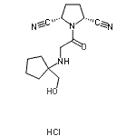 CAS#: 866396-34-1, (2R,5S)-1-{N-[1-(Hydroxymethyl)cyclopentyl]glycyl}-2,5-pyrrolidinedicarbonitrile hydrochloride (1:1)