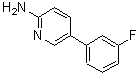 CAS 登录号：866620-27-1， 5-(3-氟苯基)-2-吡啶胺