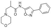 CAS 登录号：86683-57-0， alpha-甲基-N-(3-苯基-5-异恶唑基)-4-吗啉丙酰胺